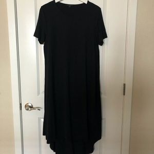 COS black midi dress